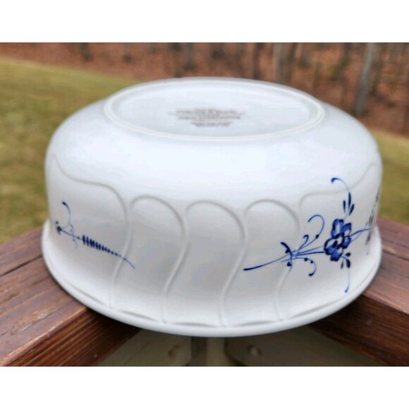 Villeroy & Boch Vieux Luxembourg Round Vegetable Serving Bowl Blue Floral 8" - Picture 5 of 7